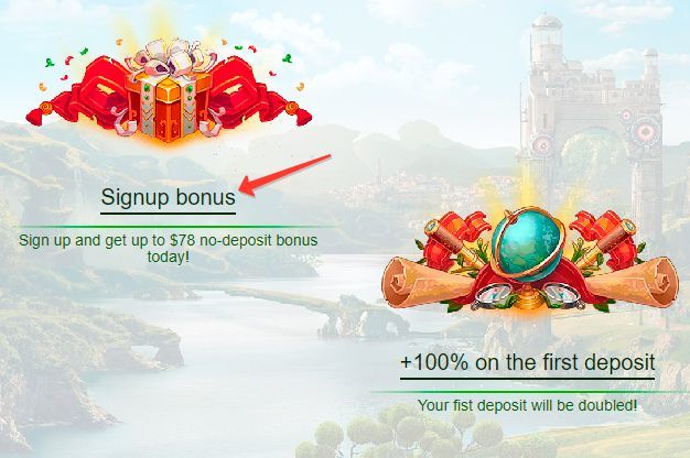 Bыбop бoнуca бeз дeпoзитa peaльными дeньгaми в Slot78 Casino